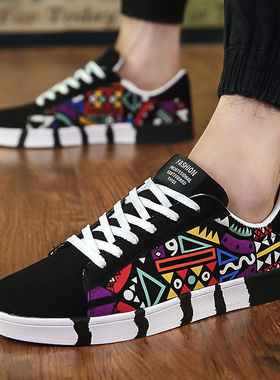 Student canvas shoes, men's flat soles, cheap shoes for man