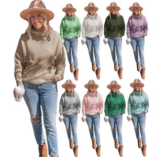 winter high pullover new sweater autumn knitted Women neck