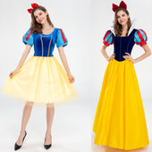 成人白雪公主连衣裙万圣节衣服童话故事角色扮演女王鬼节演出服装
