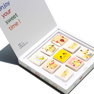 造一个定制照片棉花糖创意生日礼物情人节送女朋友闺蜜糖果礼盒装