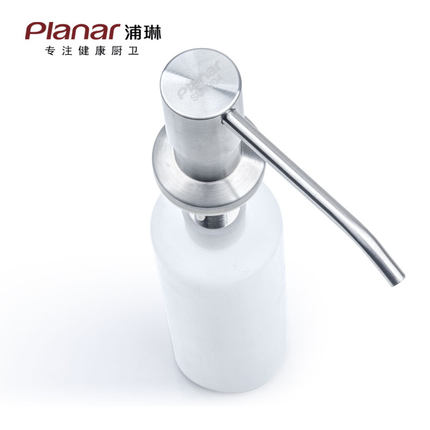 Planar304不锈钢拉丝泵头皂液器厨房洗洁精瓶水槽配件皂液盒Z02