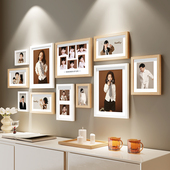 创意照片墙高级感客厅diy装 饰免打孔相簿墙上相框组合家庭背景墙