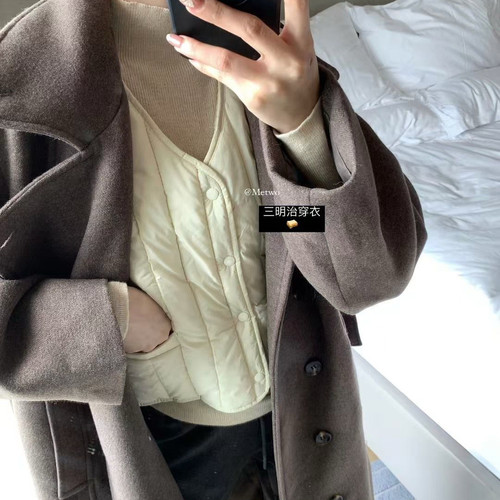 Hers一勺甜羊羔毛保暖马甲