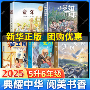 阅美书湘八桂典耀中华粤韵书香共读五升六年级25暑期课外阅读书快乐读书吧上册童年小英雄雨来爱的教育逆风飞翔百工图鉴三百六十行