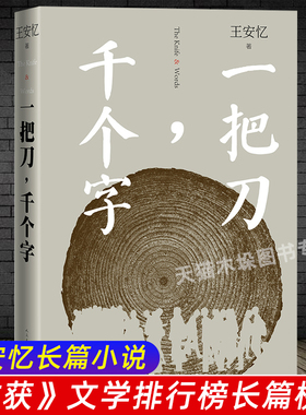一把刀 千个字 王安忆著 人民文学出版社 一位淮扬名厨非同寻常的成长经历为叙述线索 登顶 收获 长篇小说榜 正版预售