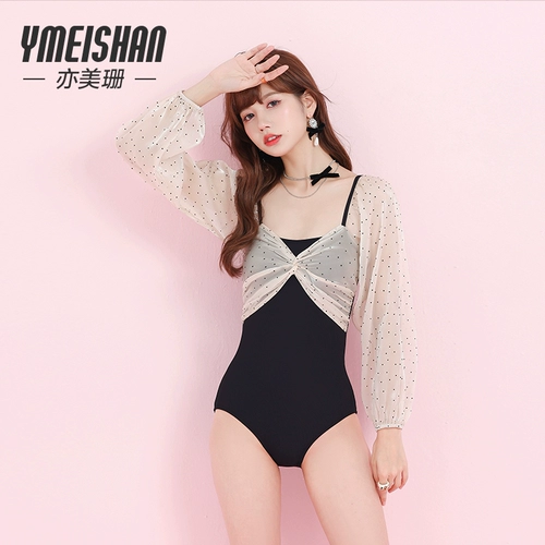 Лонгслив, зимний брендовый сексуальный купальник, по фигуре, защита от солнца, коллекция 2021