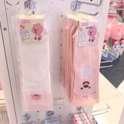 韩国正品Loopy露比中长筒棉袜子