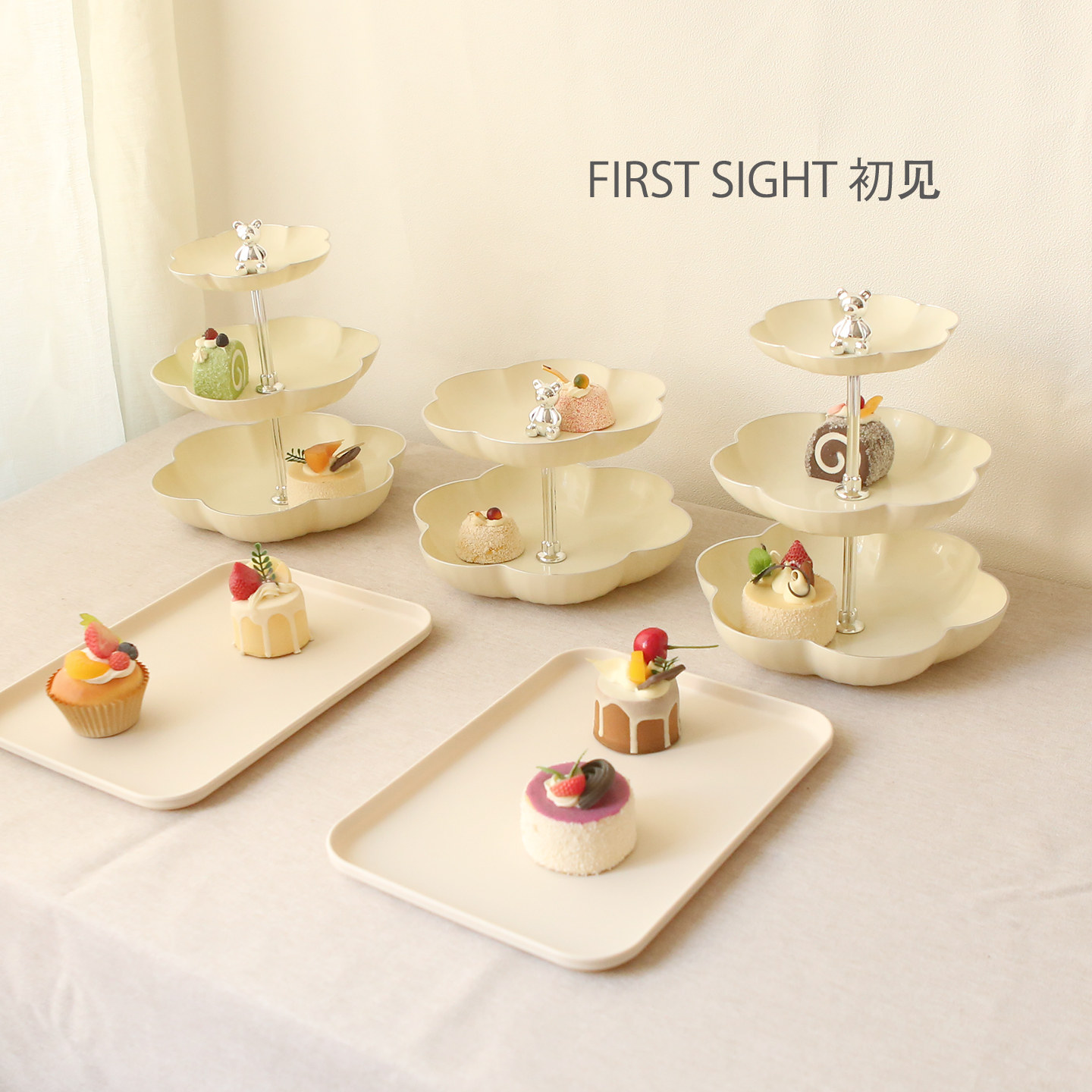 甜品台展示架装饰摆件生日蛋糕托盘点心架零食摆盘茶歇下午茶摆台