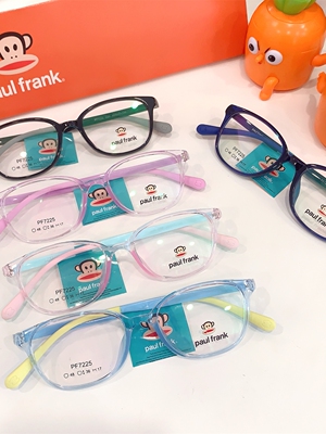 新品大嘴猴眼镜儿童学生眼镜架TR90板材全框近视硅胶架 PF-7225