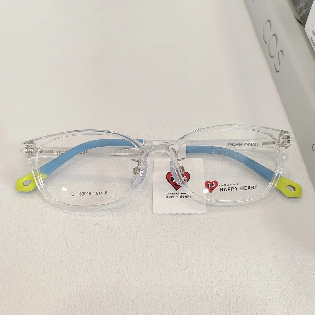 查尔斯桃心新款超轻TR青少年男女时尚百搭儿童近视眼镜框CH62019
