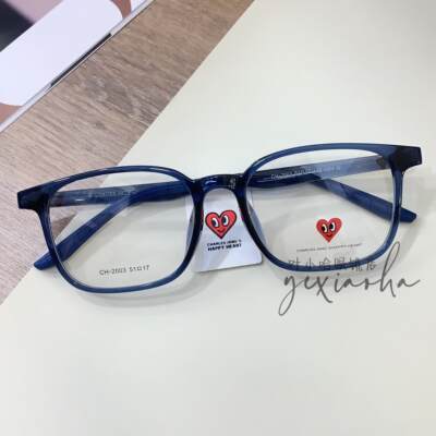 查尔斯桃心爱心复古近视镜架茶素颜镜女川久PLAY保玲眼镜框CH2003
