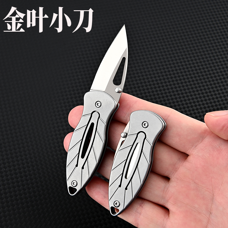 金叶高硬度D2钢折叠刀