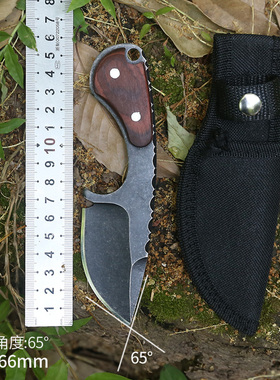 刀具防身冷兵器户外小刀战术高硬度直刀野营特种兵防身随身开刃刀