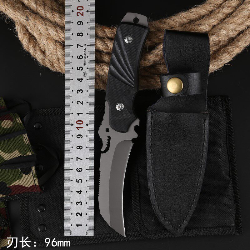 荒野高硬度爪刀户外战术特战小直刀野外求生小刀防身随身刀具小刀