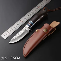 Dao thép mới Damascus Độ cứng cao ngoài trời Công cụ nhỏ sắc bén Chiến thuật di động Trường sinh tồn Tự dao thẳng - Công cụ Knift / công cụ đa mục đích kìm cắt đa năng