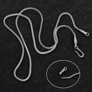 旋转钩子四方龙骨肖邦链项链女高级感轻奢小众万能链裸链50cm