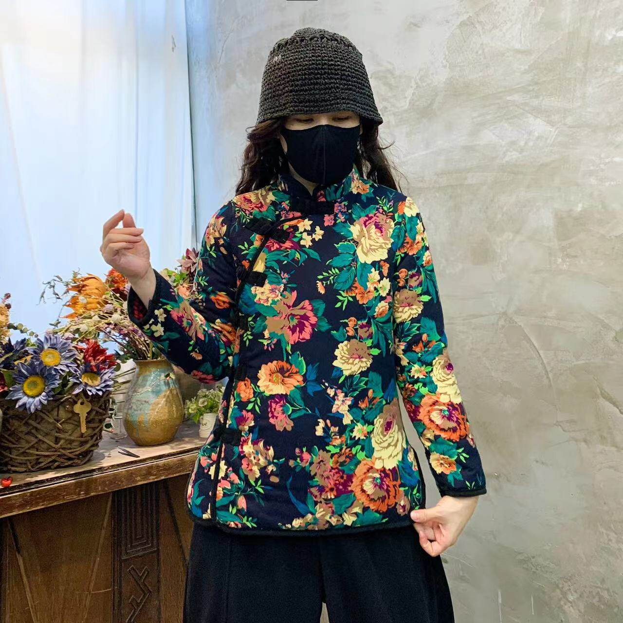 东北大花棉袄复古中国风加绒加厚棉衣外套中老年女唐装过年花棉服,女装/女士精品,棉衣/棉服,淘宝优惠券,粉丝福利购,淘宝优惠卷