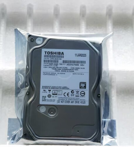0通电 Toshiba/东芝 DT01ACA100 1T SATA3垂直1tb式台式机硬盘