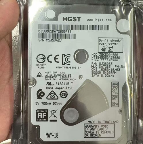 全新 HGST HTS545050A7E680 500G Z5K500-500笔记本硬盘5.4K 2.5