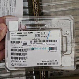盒装 Intel/英特尔 P4510 1T U.2 nvme 固态硬盘 SSDPE2KX010T801