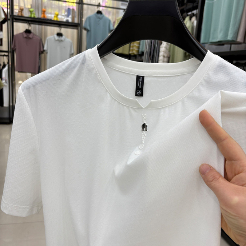希研卡玛庄吉唯品会官方正品牌男装箭鱼鲨狄亚诺高端品牌短袖t恤
