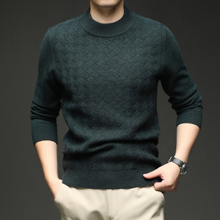 希研卡玛商务高级感济民羊毛衫国际一线品牌男装开开青藏绒羊绒衫