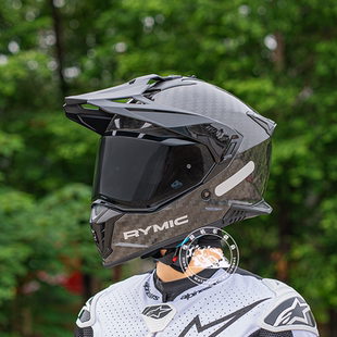 rymic X60碳纤维摩托车ADV拉力越野盔摩旅双镜片机车头盔男女通用
