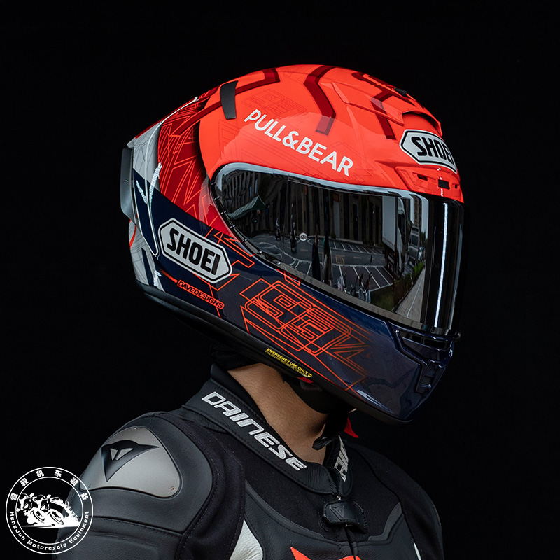 SHOEI X14摩托车头盔日本shoei X15红蚂蚁招财猫巴塞罗那机车全盔