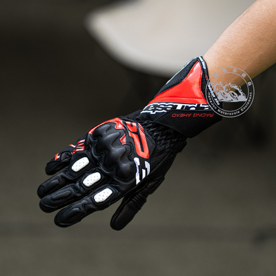 意大利a星sp3摩托车骑行手套真皮长款防摔机车手套男