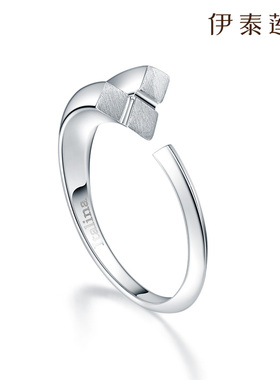 伊泰莲娜银戒指情侣可调节大小