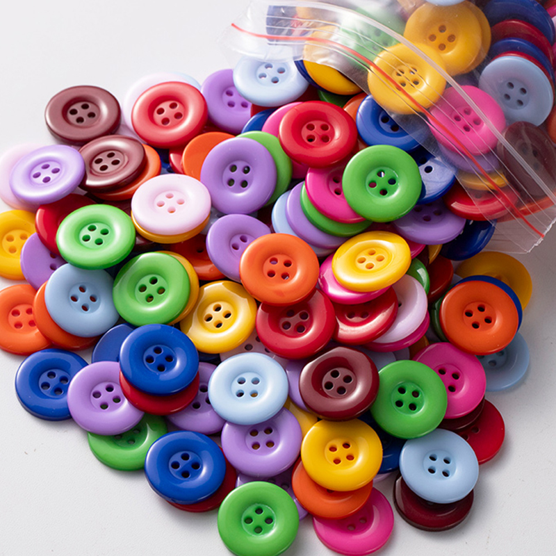 衣服纽扣扣子各种大全儿童宝宝彩色四眼扣子裤子衬衫衬衣钮扣配件