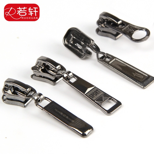 Аксессуары с молнией, металлический пуховик