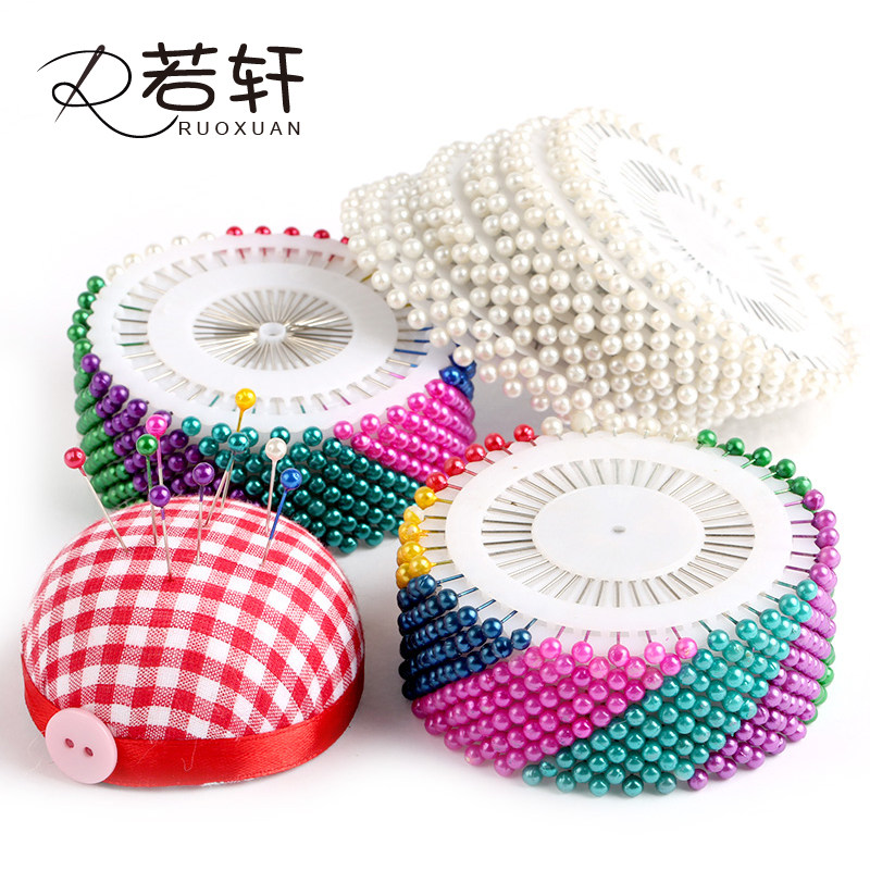 彩色大头针珠针定位针防锈固定针服装立裁针珍珠针大号定型针工具,居家布艺,针,淘宝优惠券,粉丝福利购,淘宝优惠卷