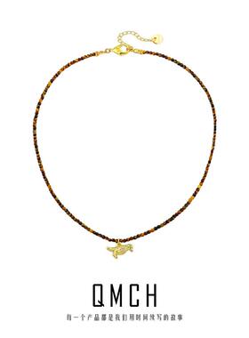 小众设计天然高级秋冬款毛衣链