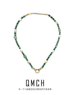 S925纯银你比星光美丽谭松韵纪星同款天然石项链女锁骨链多巴胺潮