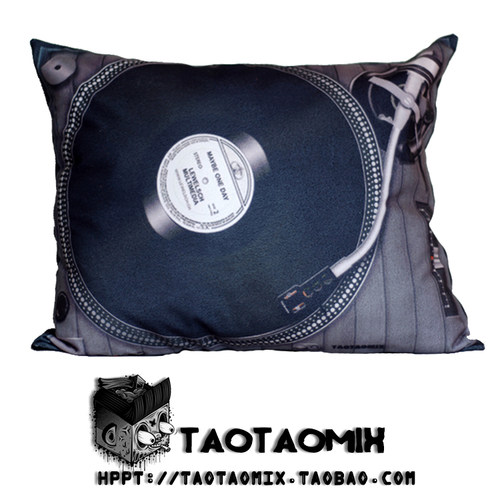 个性唱机可拆洗生日礼物靠垫