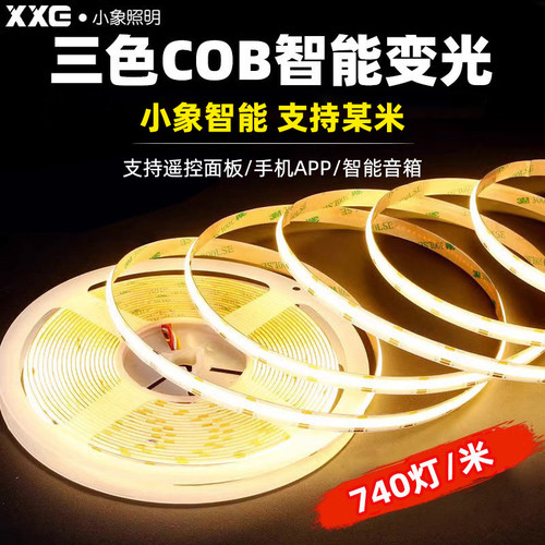 小象双色温智能三色变光线形灯