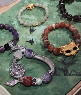 天然水晶半镯红胶花紫水晶和田玉银饰凤九款狐狸手链重工复古国风