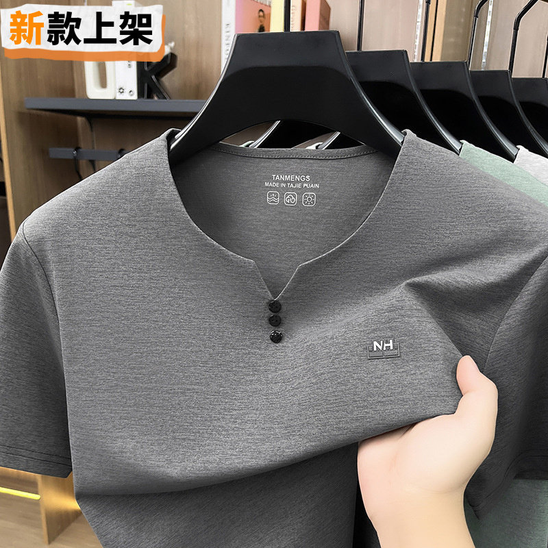 利郎男短袖T恤夏季新款中青年时