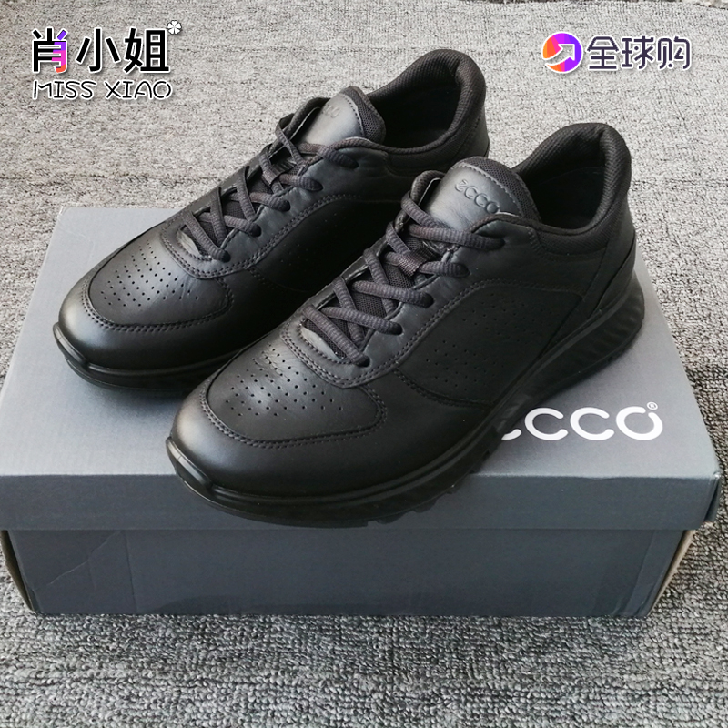 ecco爱步男女鞋st1跃动突破牛皮透气休闲运动鞋835314 835313现货