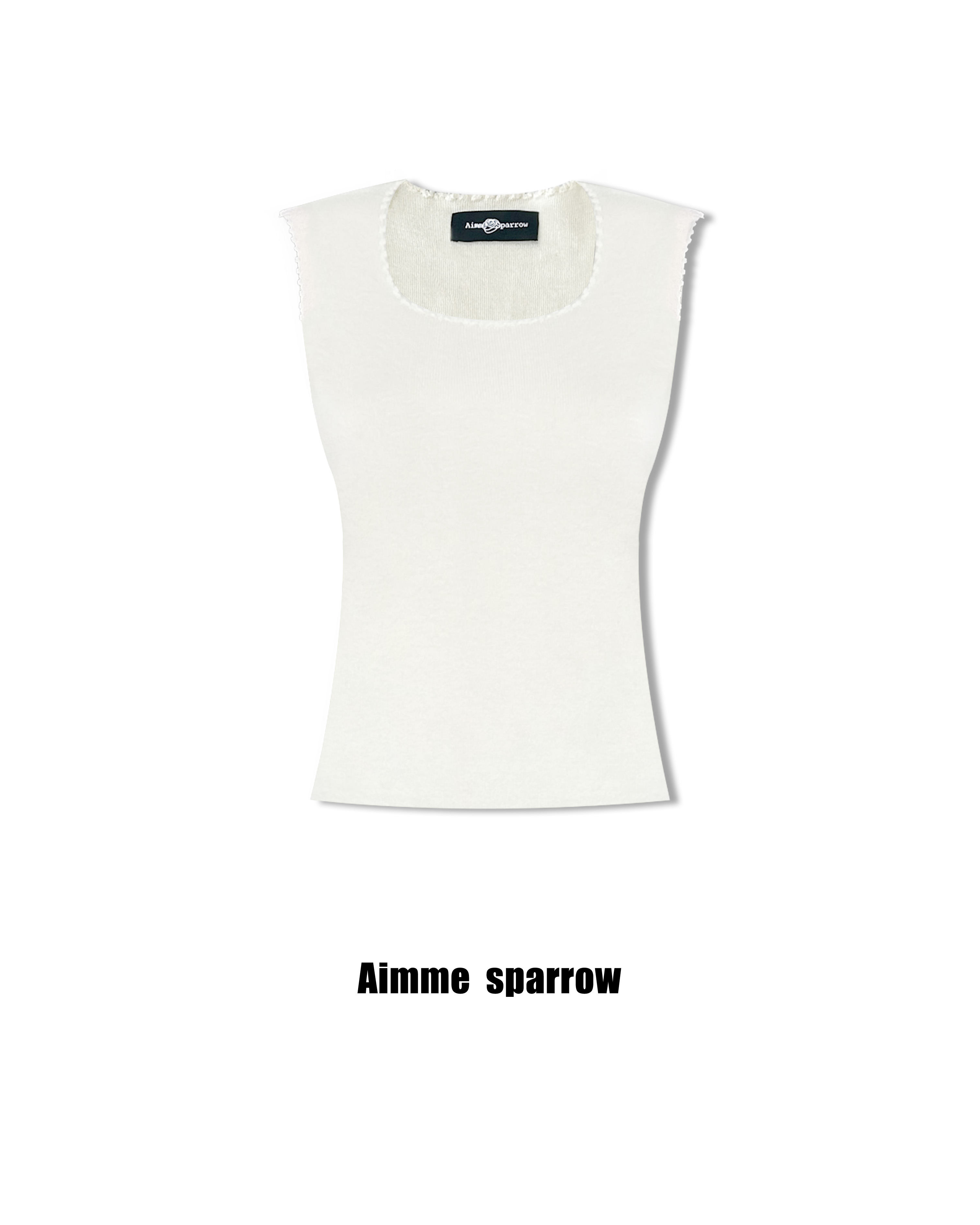 Aimme sparrow25秋冬织物之美肌理内搭背心时尚通勤百搭修身显瘦