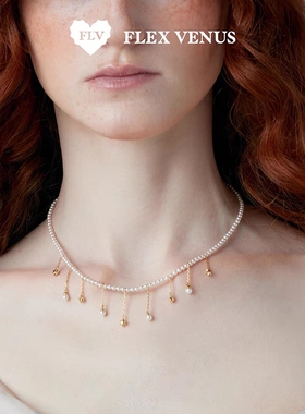 FLV繁星露珠项链 繁花梦境系列 小众设计高级感轻奢时尚锁骨链