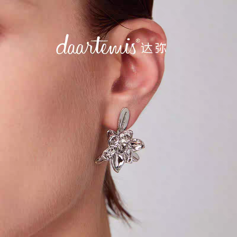 daartemis达弥水仙花朵耳钉女精致高级大气质感轻奢设计小众耳饰