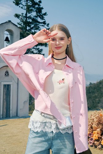 时尚休闲宽松衬衫女上衣