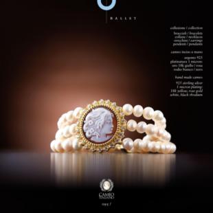 MFC/CAMEO意大利中古珠宝贝雕首饰ballet系列手链戒指耳环胸针