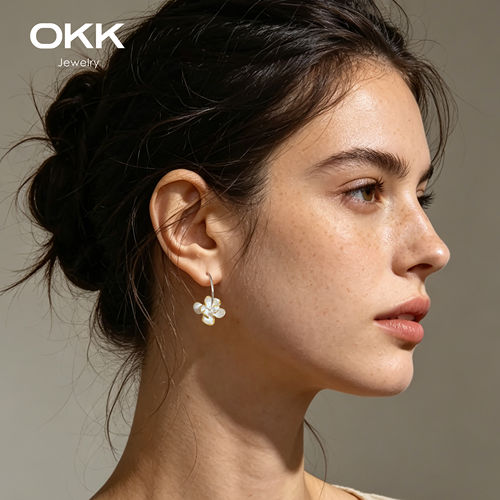 OKK法式复古C型925银针耳环