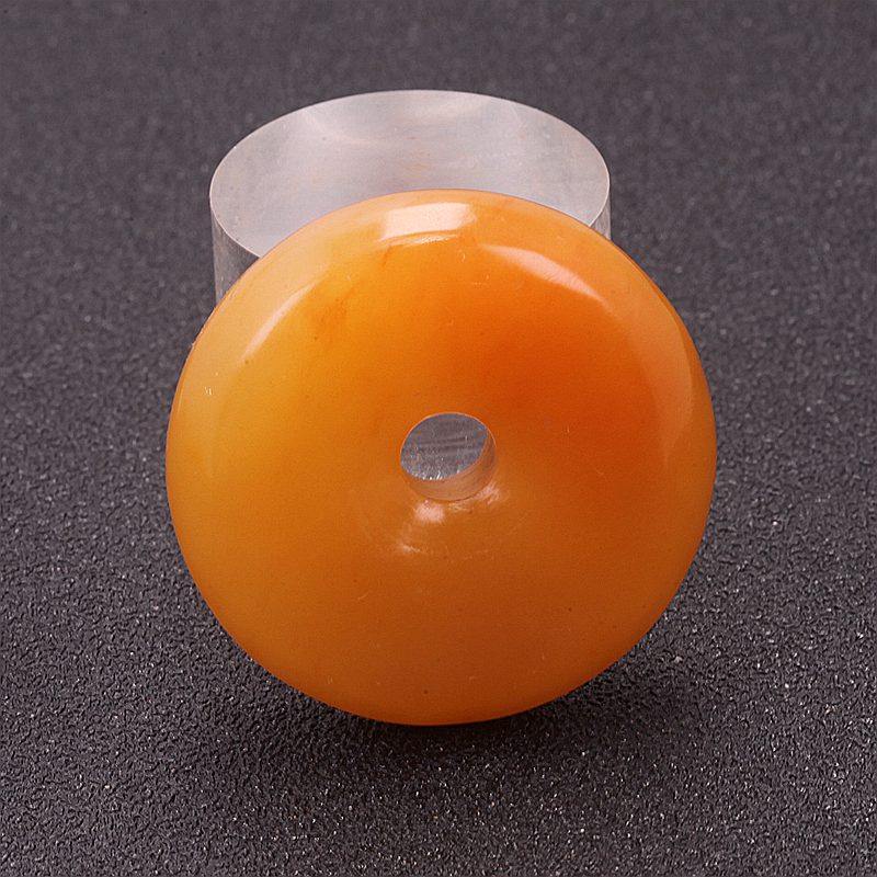 云南龙陵石缘 天然玉石黄龙玉挂件平安扣 福圈 正品A货 甜甜圈 肥