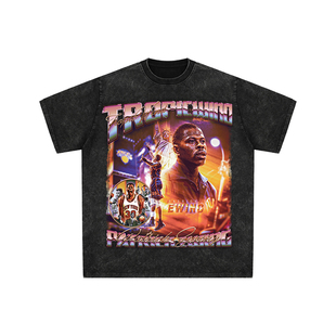 球星T恤美式水洗宽松嘻哈复古短袖纽约尼克斯中锋帕特里克尤因