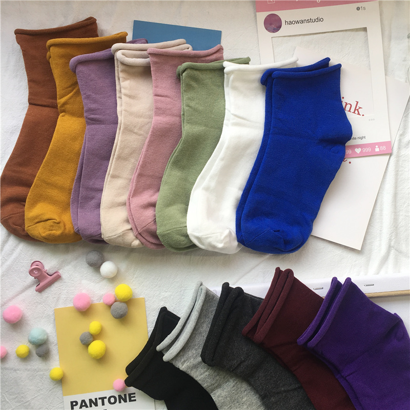 5双夏天学生运动短袜女ins潮可爱