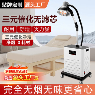 明火无烟艾灸仪器一体机三元催化无耗材器具美容院宏艾烟净化器材